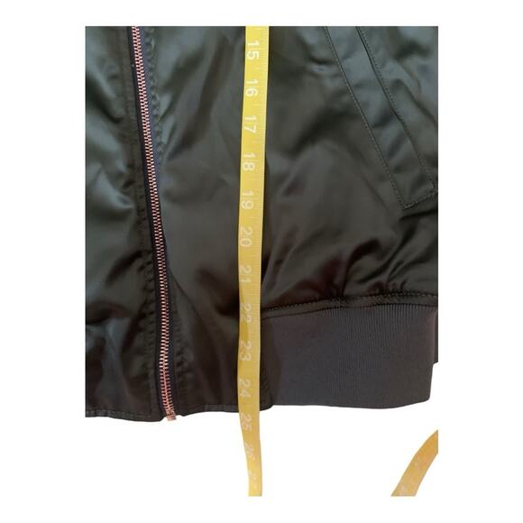 Express x Karlie Kloss size medium reversible satin jacket optimist military seq - Picture 10 of 10